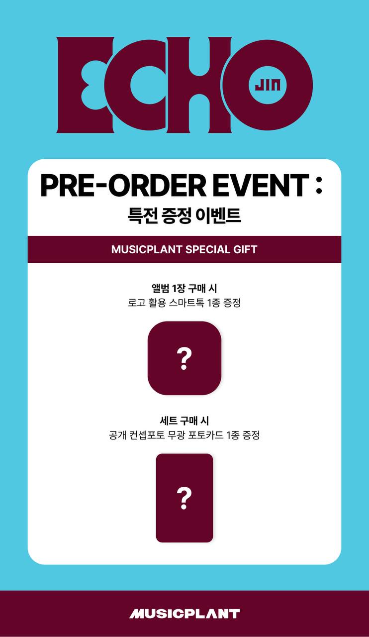 Jin Solo Album "Echo" (Pre Order)