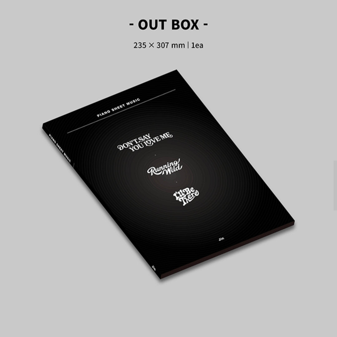BTS PIANO SHEET MUSIC : Jin (Package)