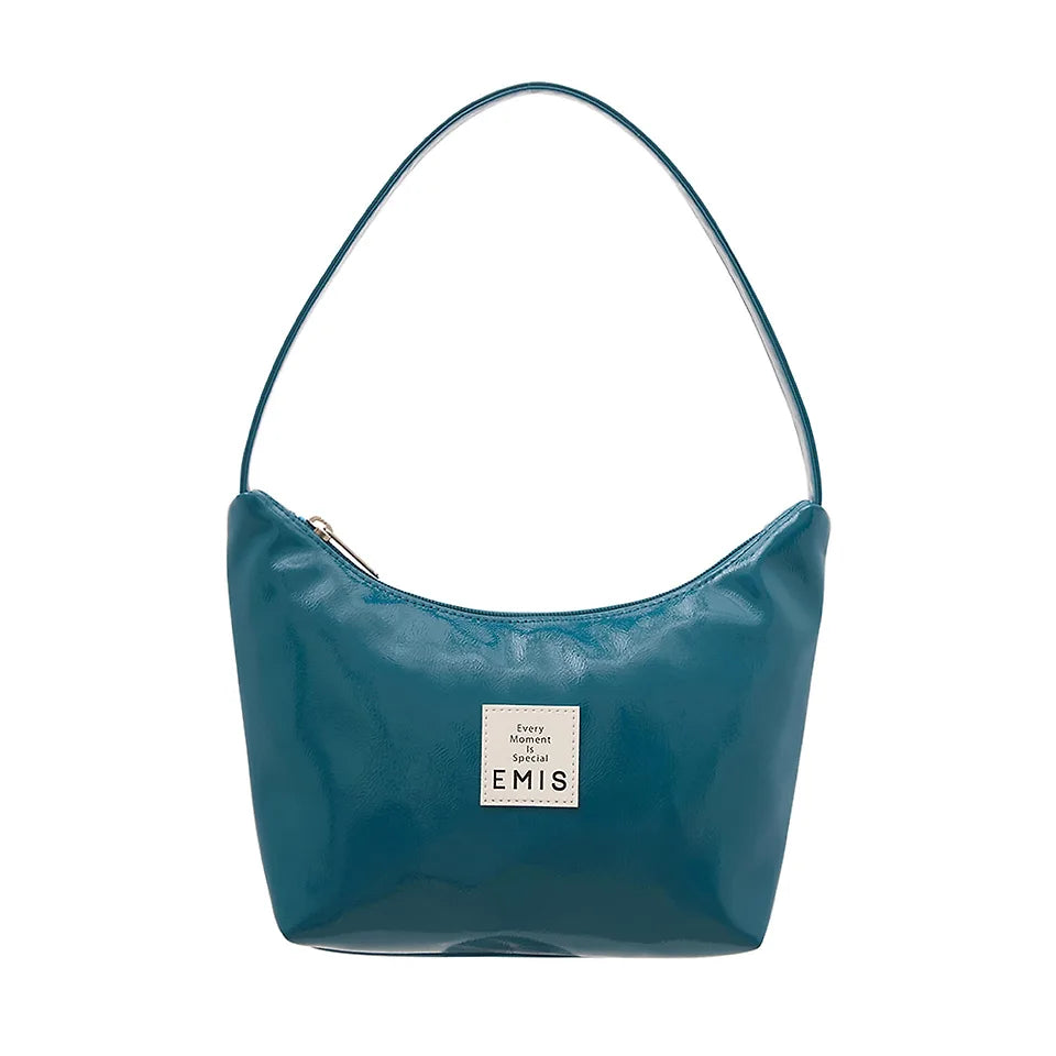 EMIS NEW ENAMEL HOBO BAG