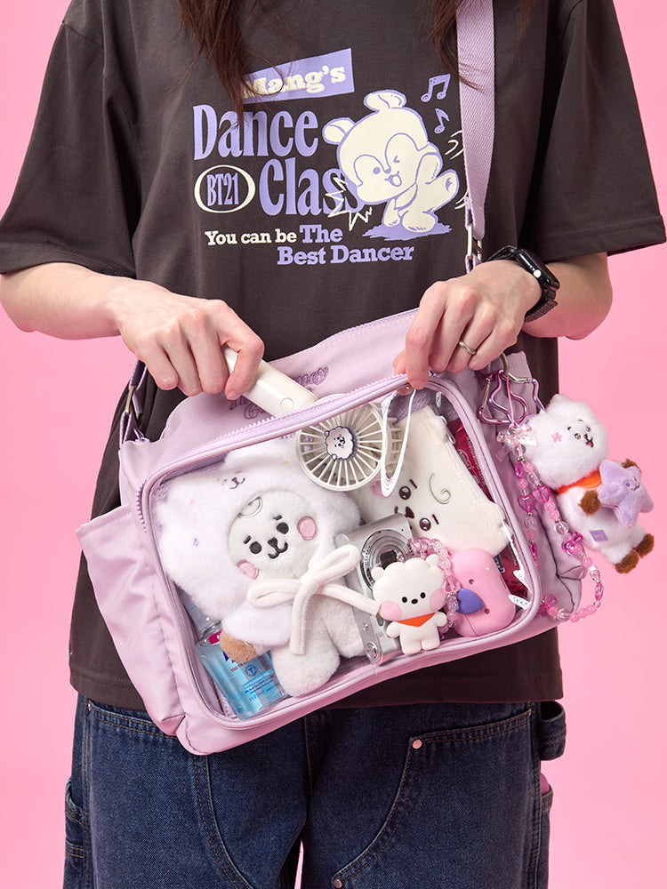 BT21 CLEAR POCKET MULTI CROSSBODY BAG THE JOURNEY