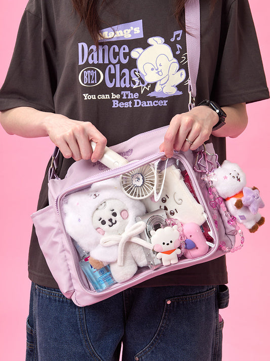 BT21 CLEAR POCKET MULTI CROSSBODY BAG THE JOURNEY
