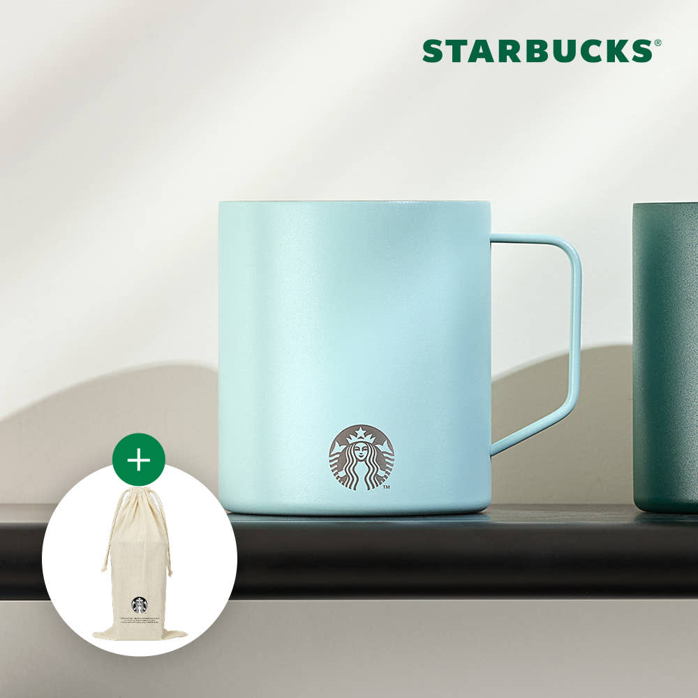 Starbucks SS Mint Debi Mug 414ml+& dust bag gift