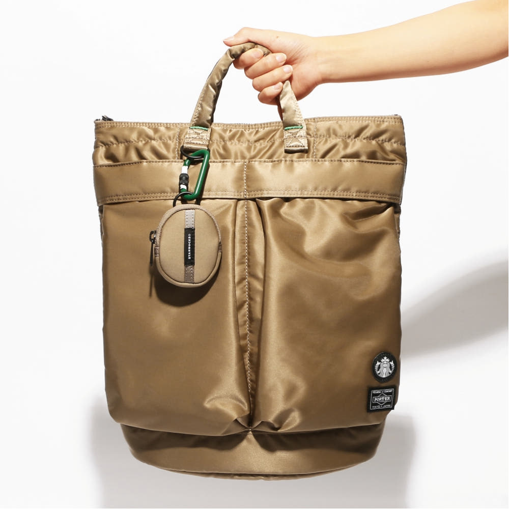 STARBUCKS x PORTER Japan Coffee Bean Shape Helmet Bag