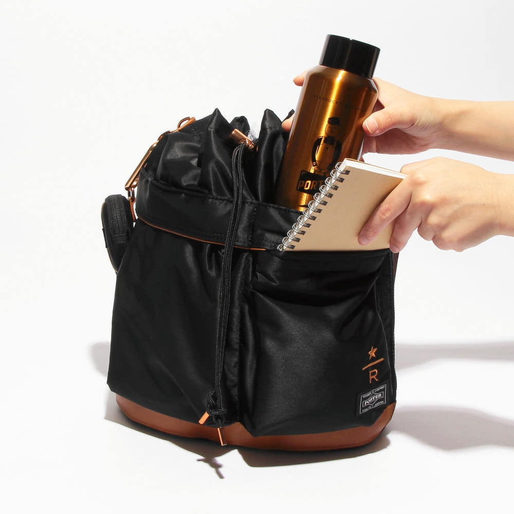 STARBUCKS x PORTER Japan Coffee Bean Shape 2way Tool Bag