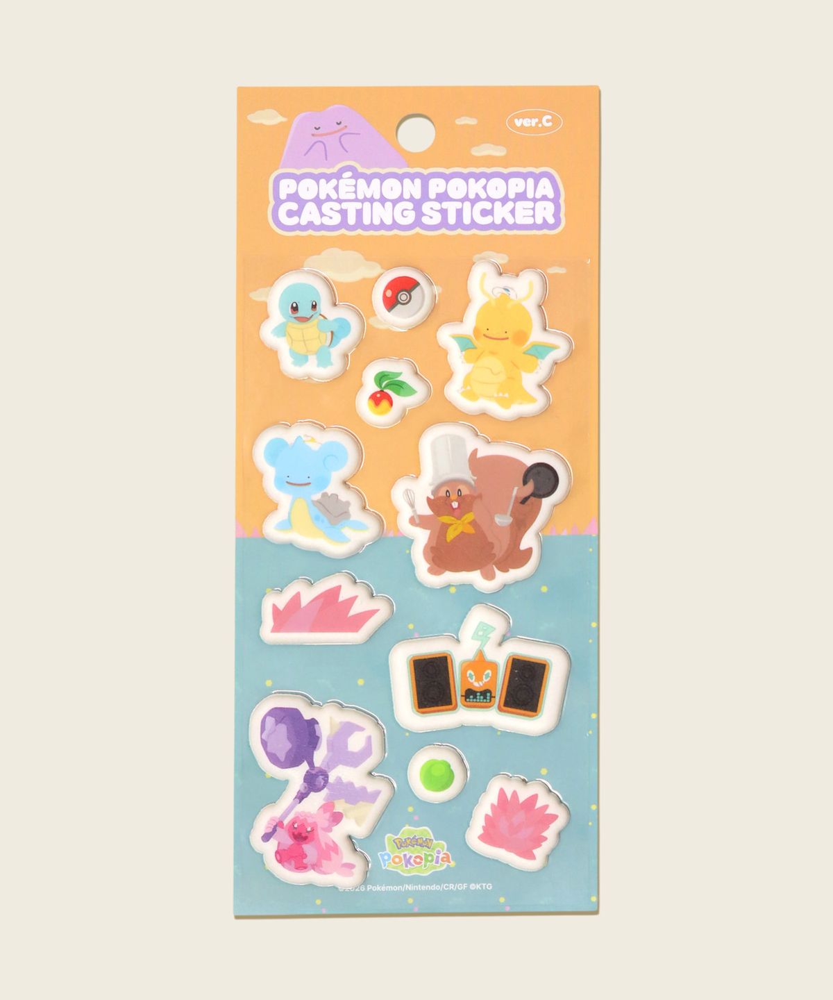 Pokemon Pokopia Sticker Sheet