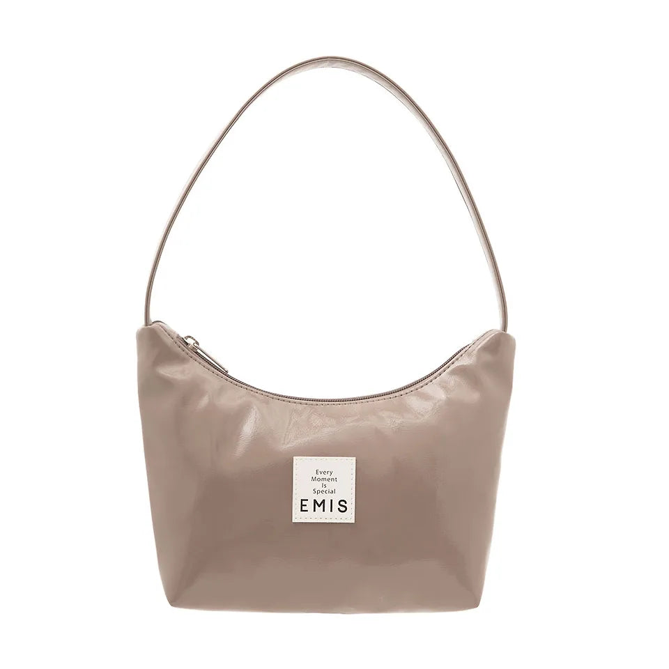 EMIS NEW ENAMEL HOBO BAG