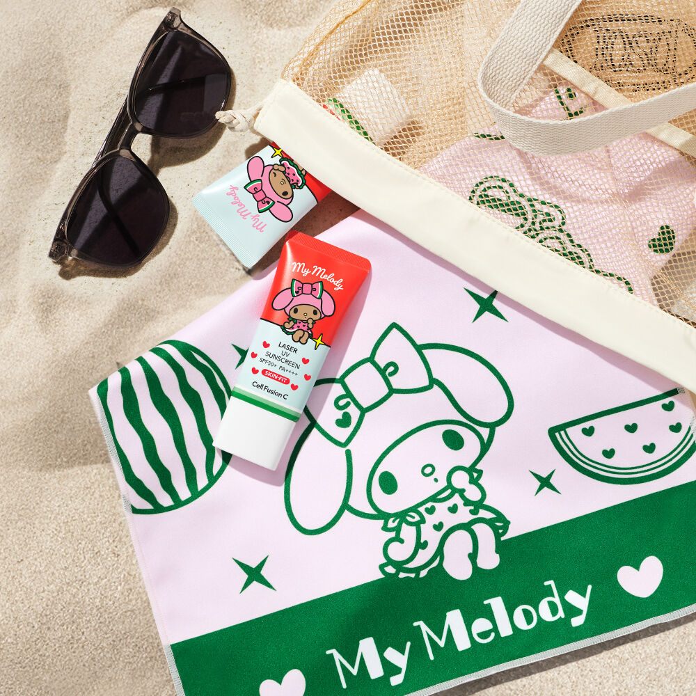 Cell Fusion x My Melody C Laser UV Sunscreen 35ml 1+1+1 (+Summer Towel)
