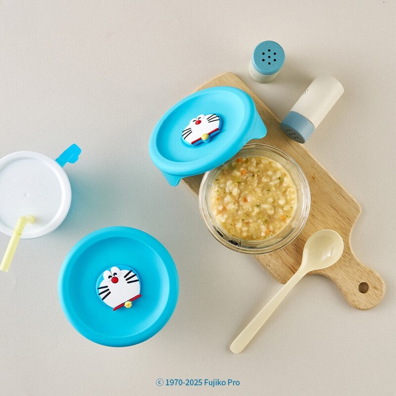 Doraemon baby food container round 230ml 3P set