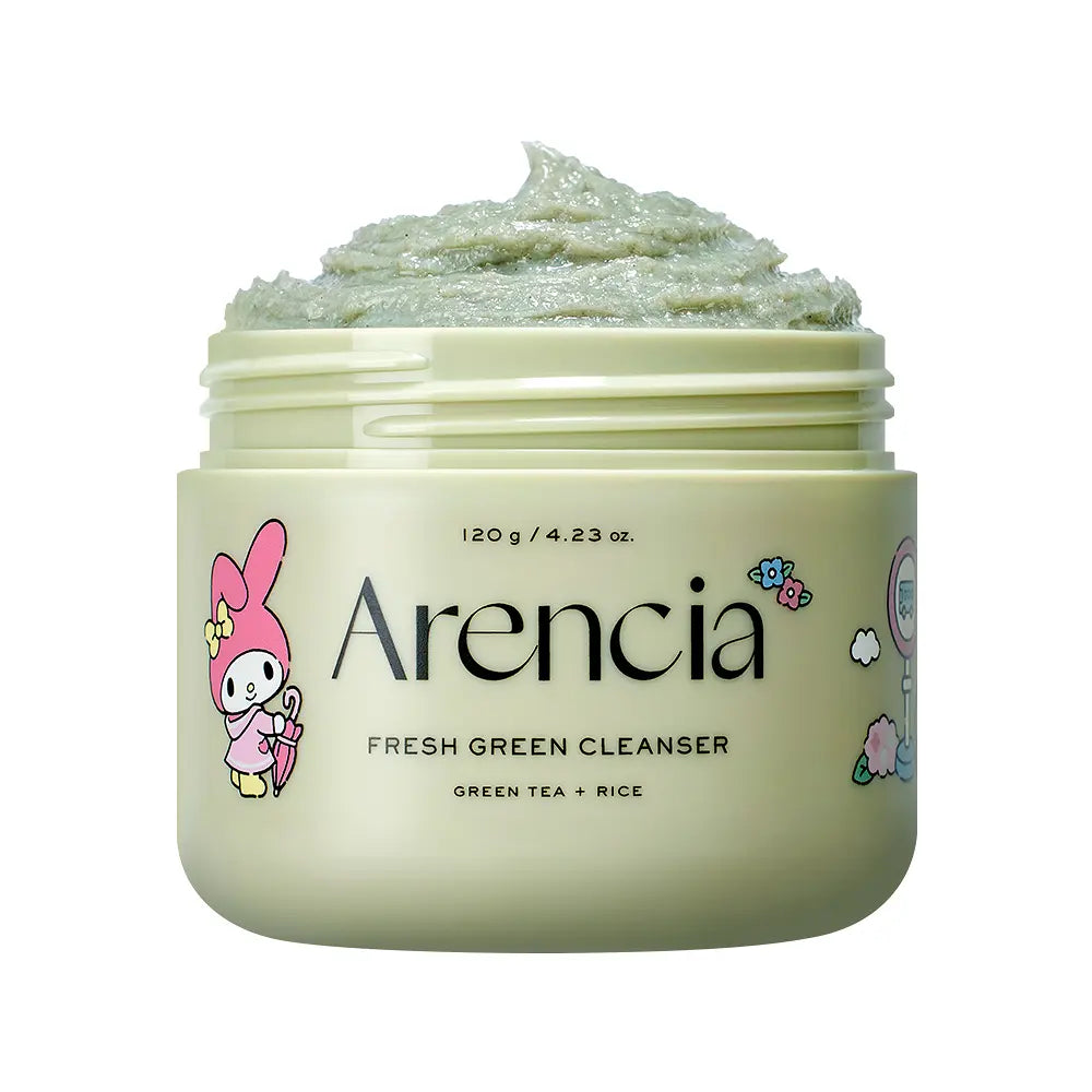 Arencia x Sanrio Fresh Green Cleanser 120g (+Rosehip 30g + Card Case)