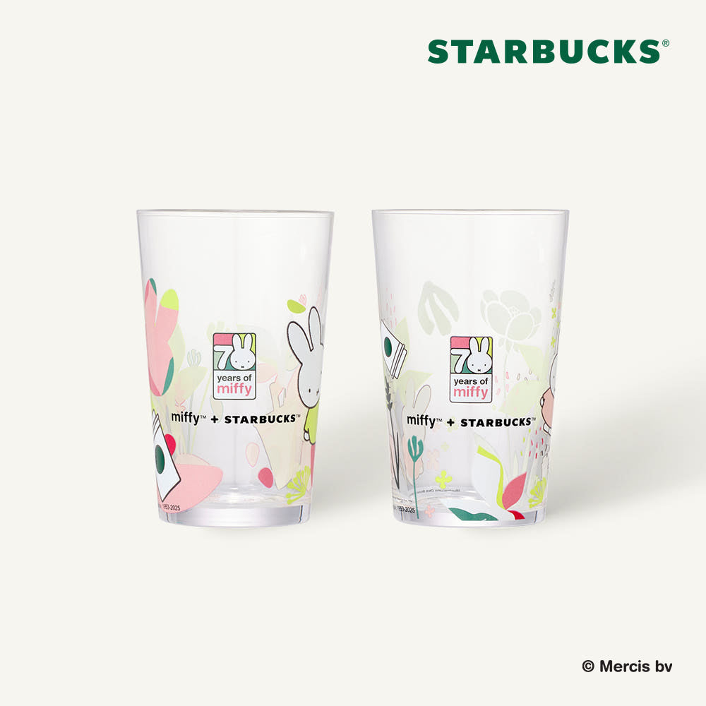 Forever Miffy Glass Set 2P 207ml x Starbucks