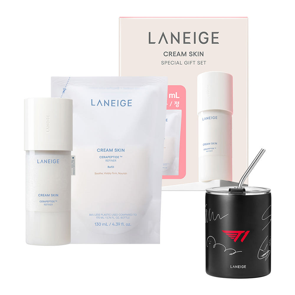 T1 xLaneige Cream Skin 170mlx2 + Cold Cup Gift