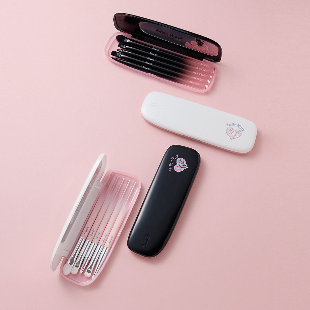 Fillimilli X Hello Kitty Angel and Devil Eyebrush Pro Collection 2 Types (+Brush Cleaner)