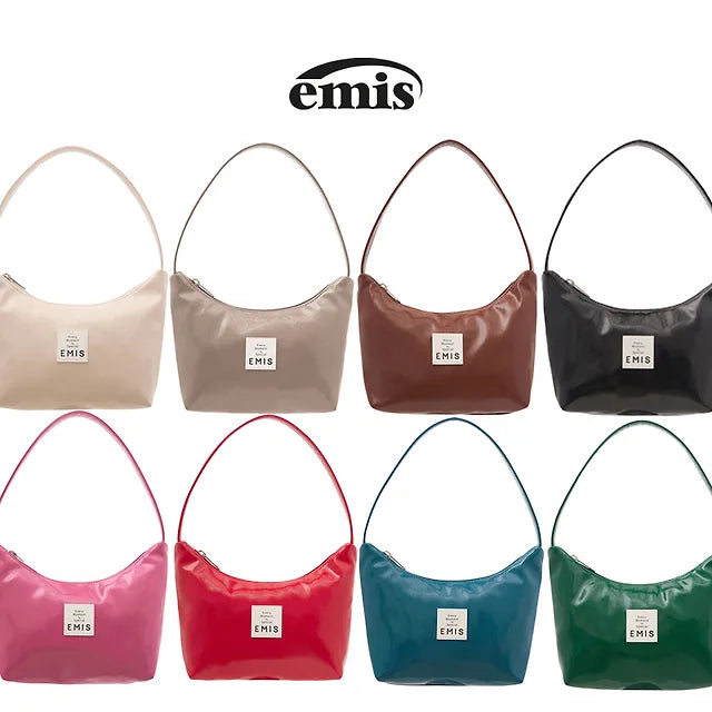 EMIS NEW ENAMEL HOBO BAG