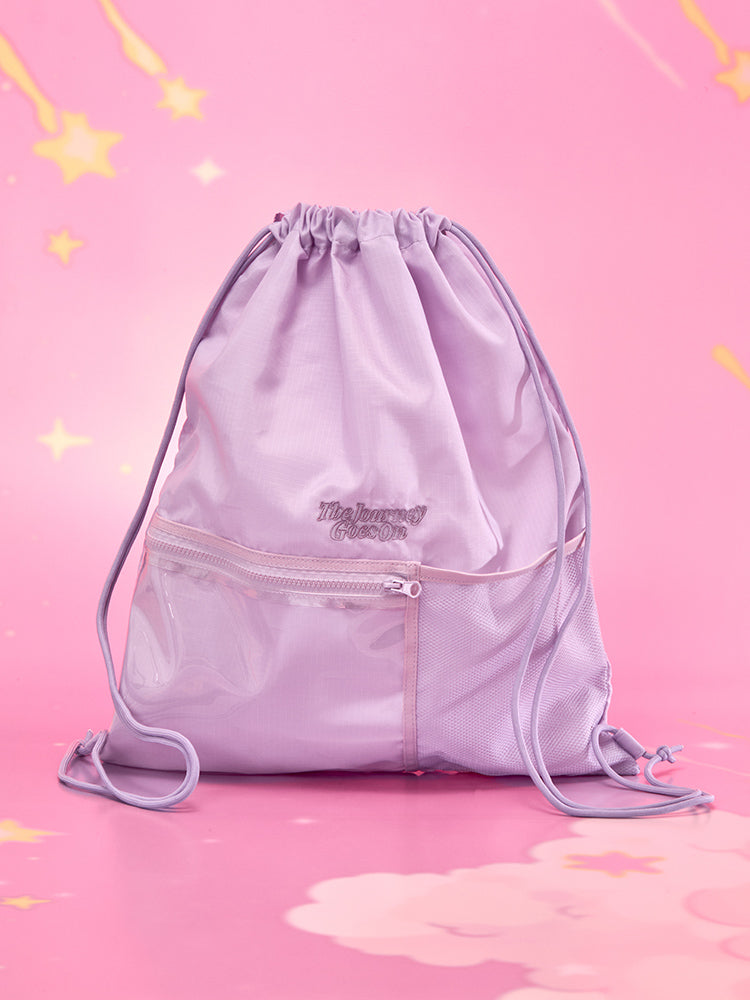 BT21 CLEAR POCKET STRING BACKPACK THE JOURNEY