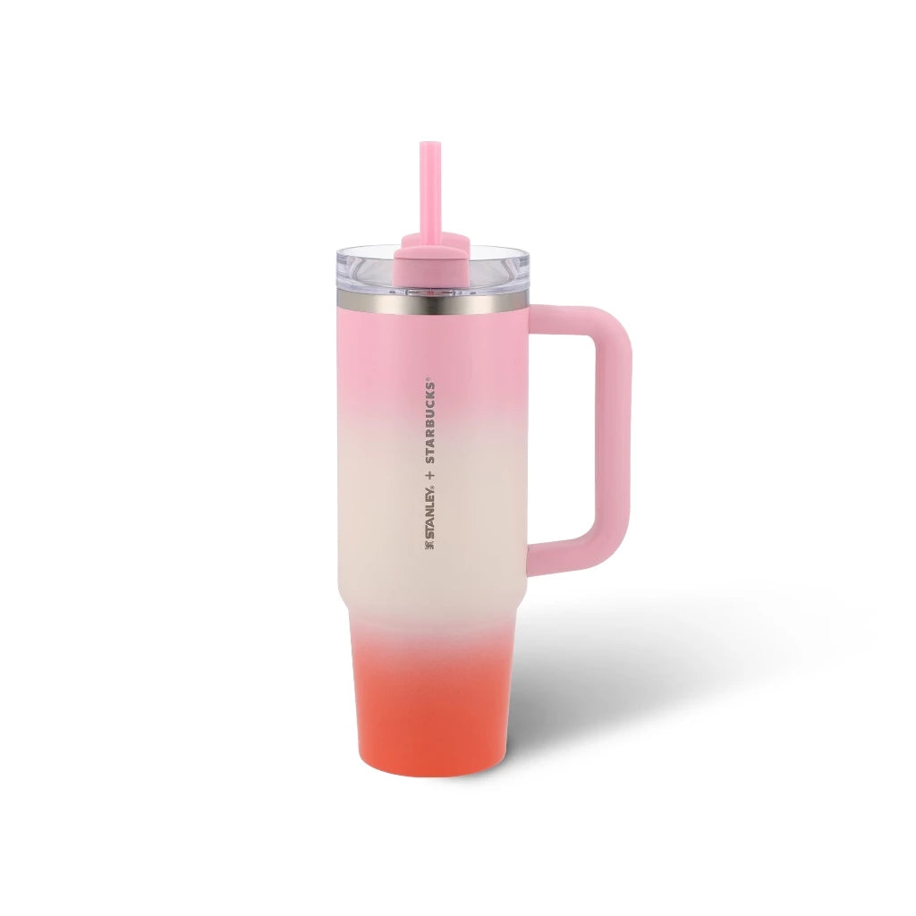 Starbucks + Stanley Pink Gradient Stainless Steel Cold Cup 30oz