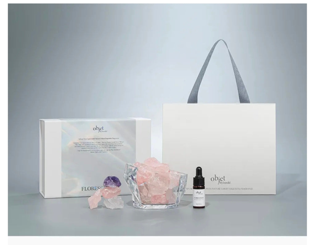 Objet by Kundal Perfume Crystal Stone Diffuser Gift Set