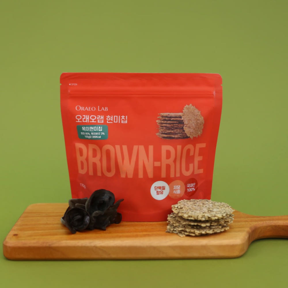 Oraeo Lab Brown Rice Chips,3 Types, 170g