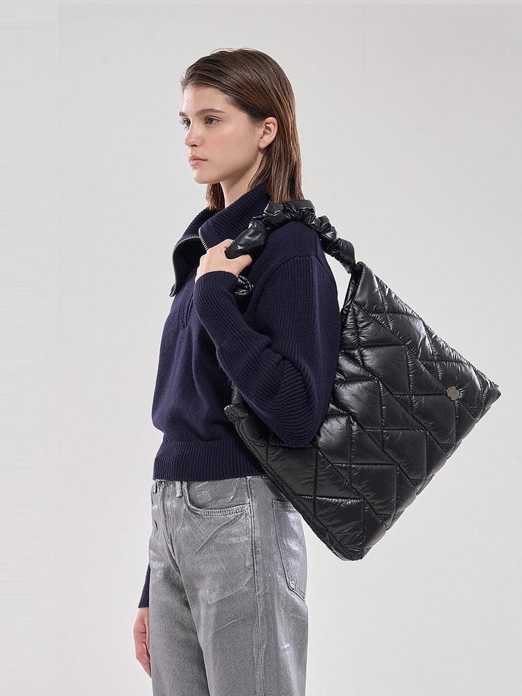 ROSA.K QUILTING SHOULDER BLACK_LL