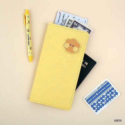 BT21 Minini Leather Patch Passport Cover L size