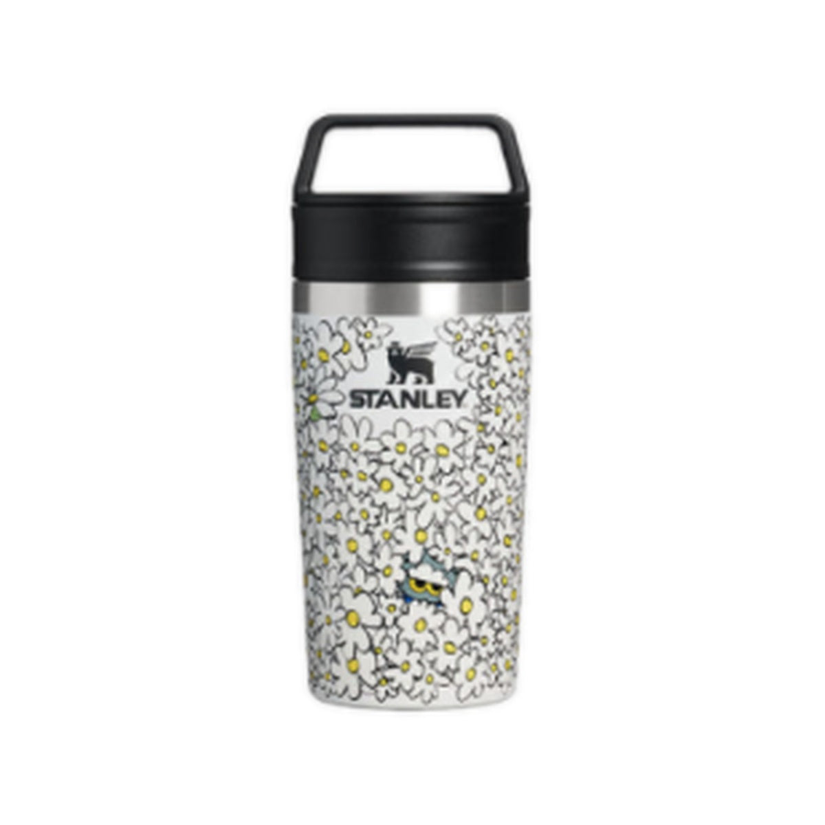 Stanley 1913 x ZO&FRIENDS Cafe-to-Go 12oz Frost travel mug with daisy artwork