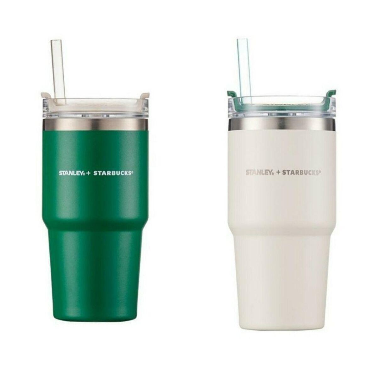 Green or Cream Starbucks Stanley Quencher Tumbler 591ml (20oz)
