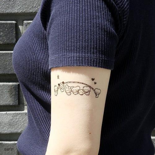 Monopoly BT21 Minini Temporary Tattoo Stickers