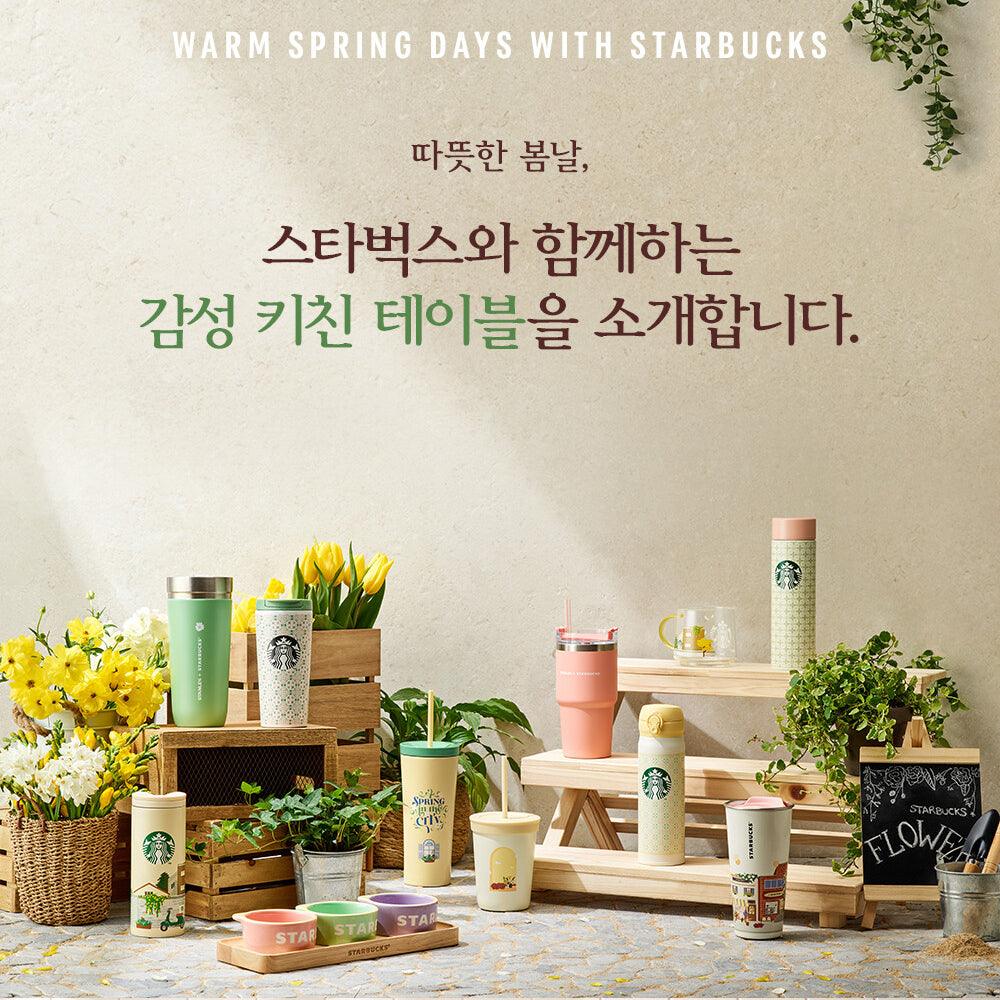 Japanese style Starbucks sakura Wooden Tumblers cover glass Straw cup 591ML  Cherry blossom Double layer coffee