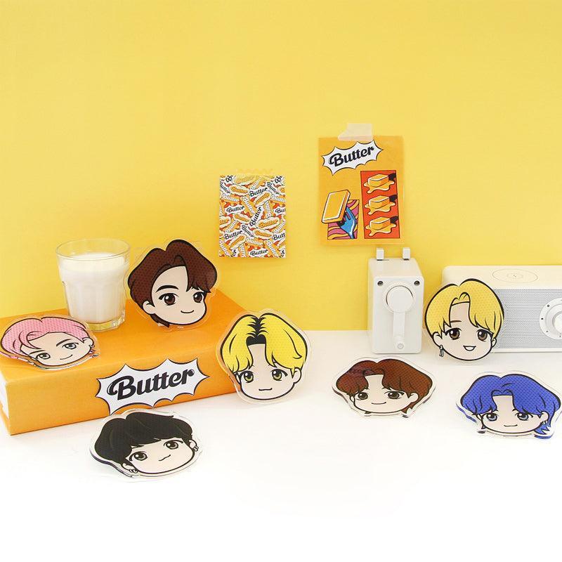 NARA HOME DECO x BT21- TinyTAN Butter Acrylic Coaster - Kgift.shop