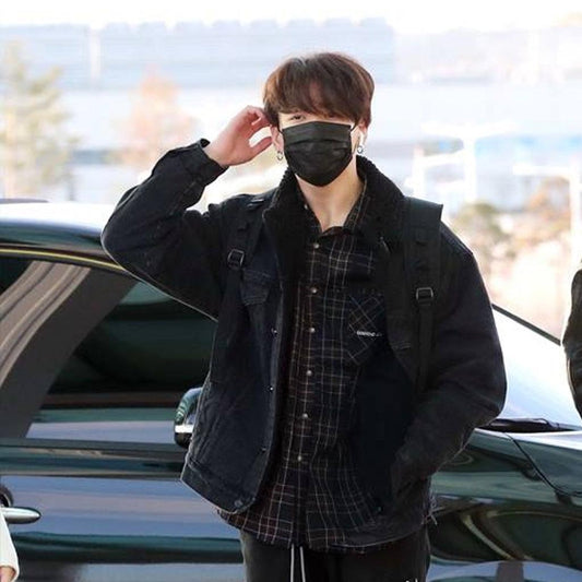 Diamond Layla Endless love Fluff Mood Check 衬衫 S24 Jungkook Pick