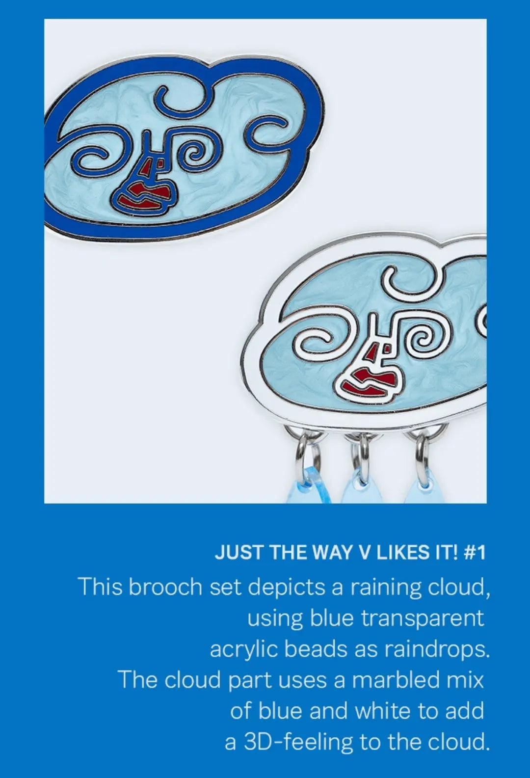 Artist-made Collection V- Brooch Set (Cloud Drops) Big Hit