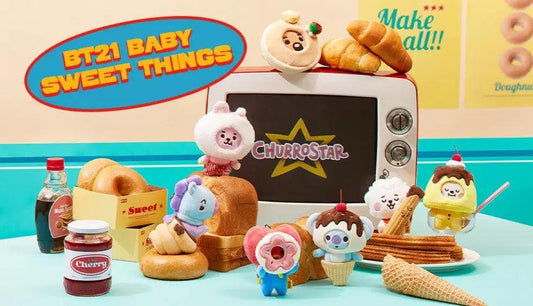 Baby Bt21 Sweet Things Keychains Bag Charm Doll Line Friends