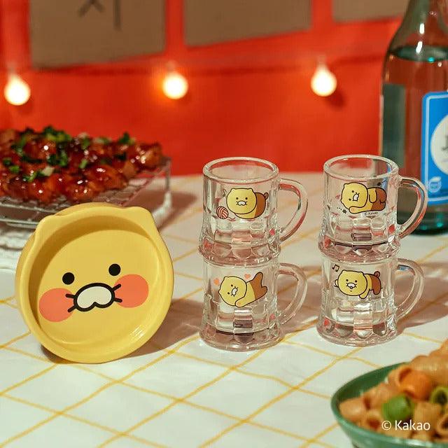Kakao Friends Chunsik's mini hop handle soju cup + mini dish set - Kgift.shop