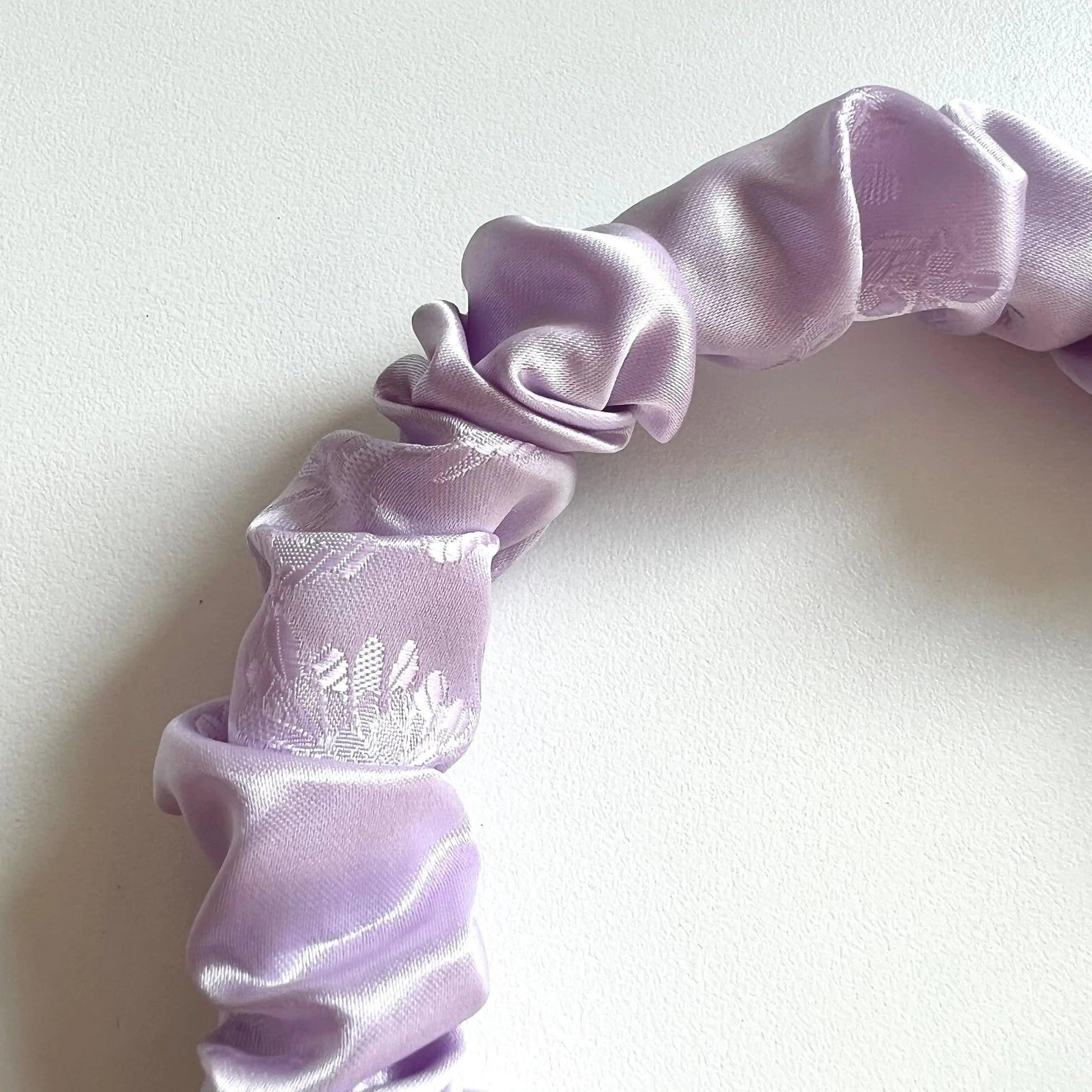 Handmade Traditional Hanbok Fabric Shirring Hairband Lilac Shop Aparte