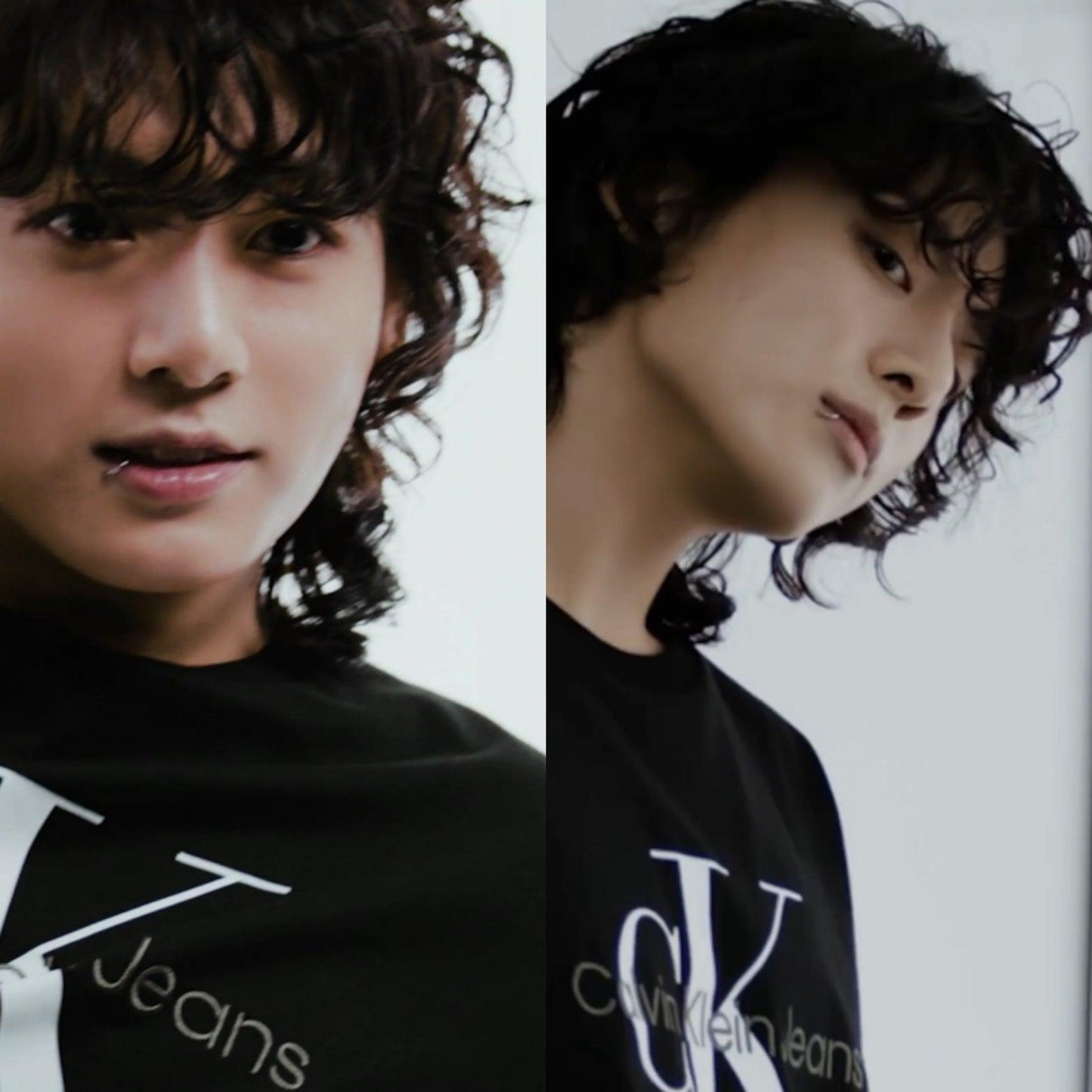 Calvin Klein 男式常规版型花押字刺绣徽标短袖 T 恤 Jungkook 精选!预购