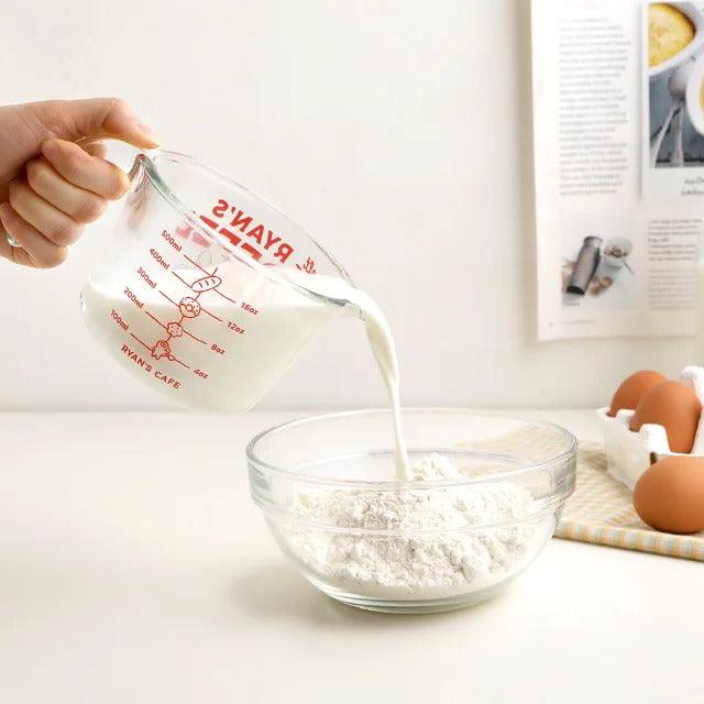 Kakao Friends Ryan Cafe Heat Resistant Glass Measuring Cup 500ml - Kgift.shop