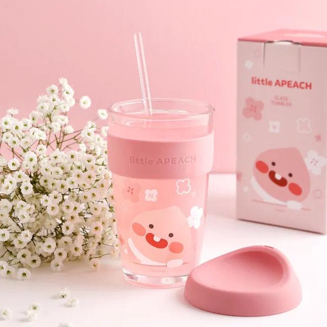 Kakao Friends Little Kakao Friends glass tumbler - Kgift.shop