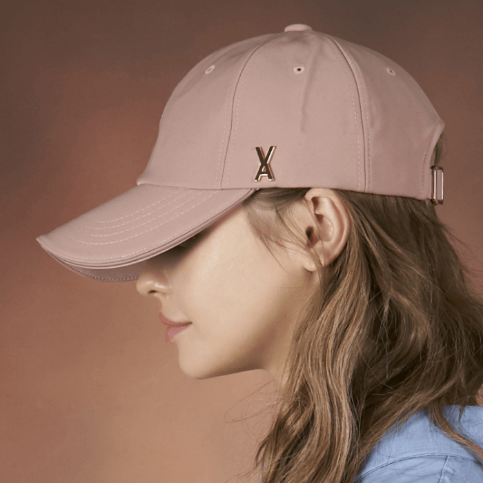 Varzar Rose Gold Stud Overfit Ball Cap | Kgifts.shop