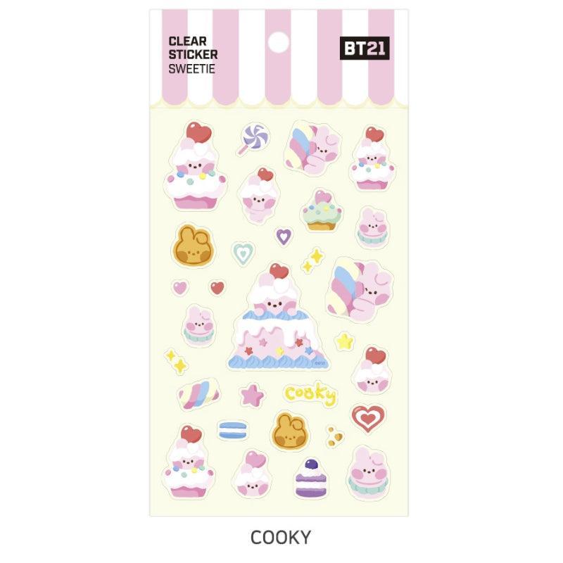 Monopoly x BT21 - Clear Sticker - Sweetie - Kgift.shop