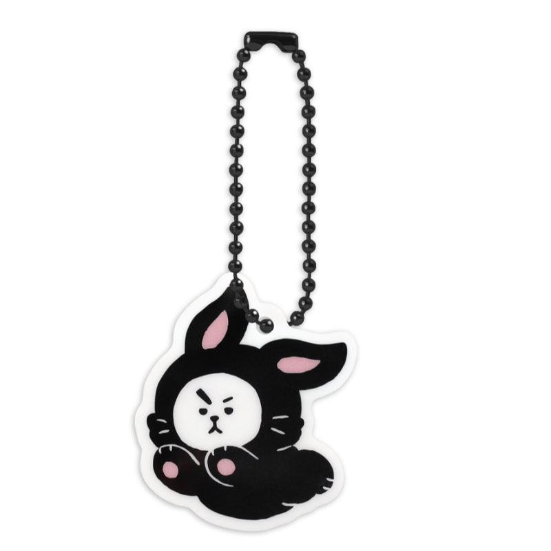 Monopoly x BT21 - Acrylic Simple Keyring - Black Rabbit - Kgift.shop