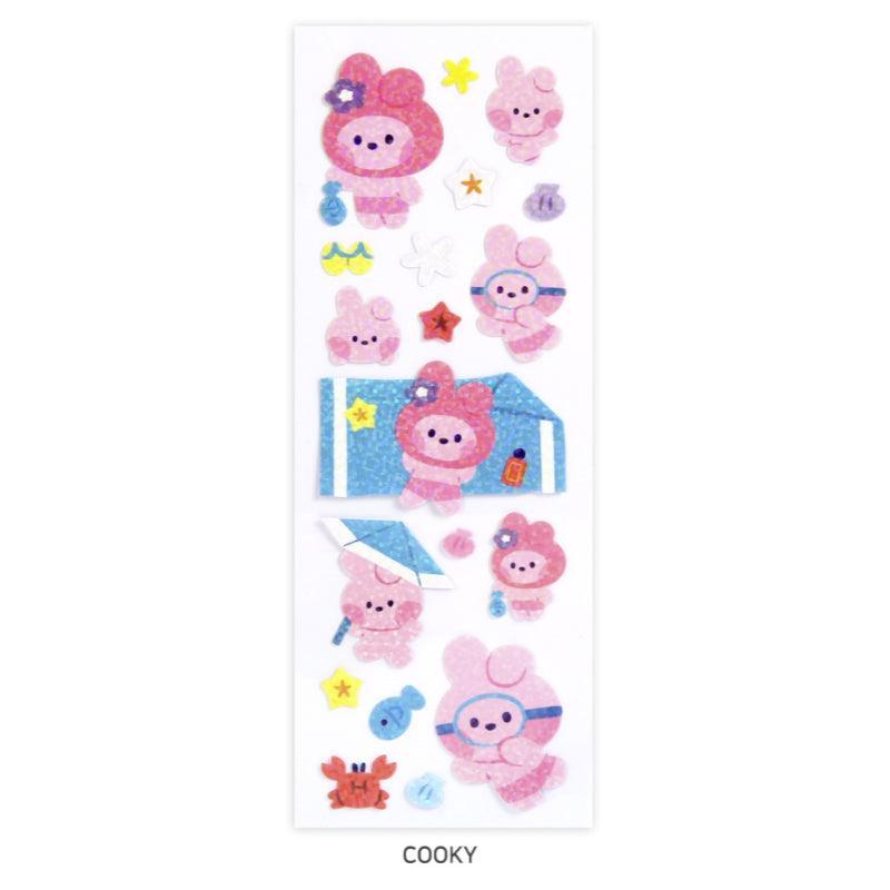 Monopoly x BT21 - Hologram Sticker - Summer Sky - Kgift.shop