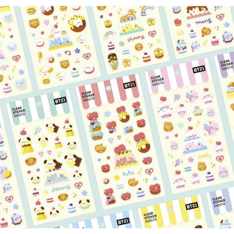 Monopoly x BT21 - Clear Sticker - Sweetie - Kgift.shop