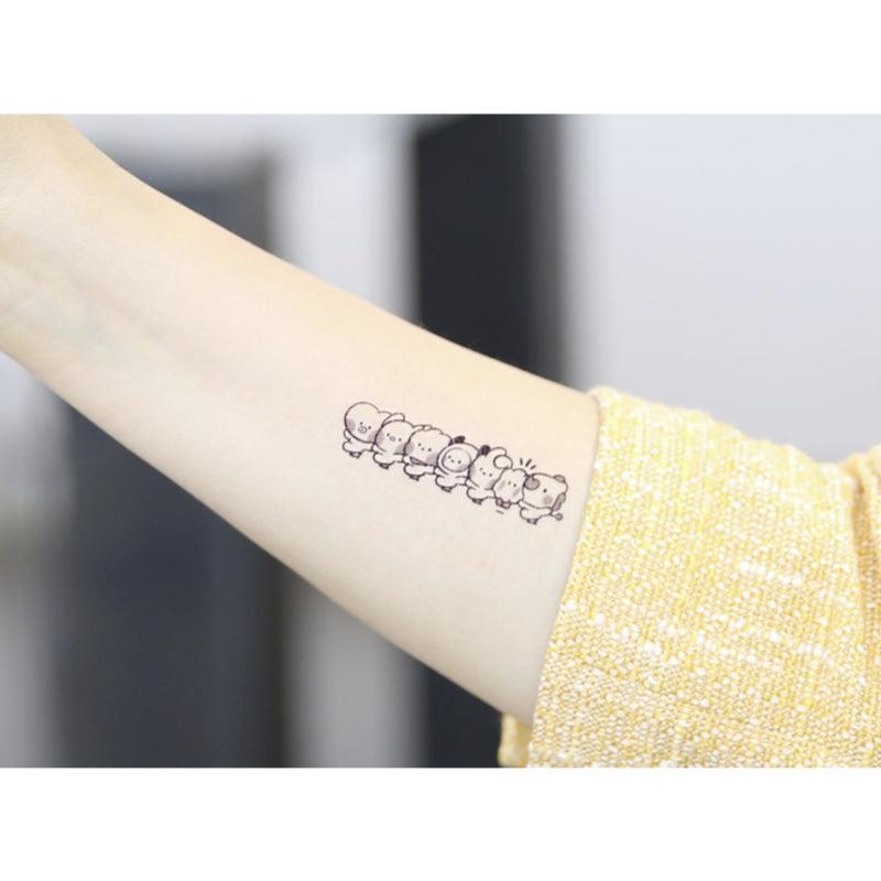 Monopoly x BT21 - Minini Tattoo Sticker - Kgift.shop
