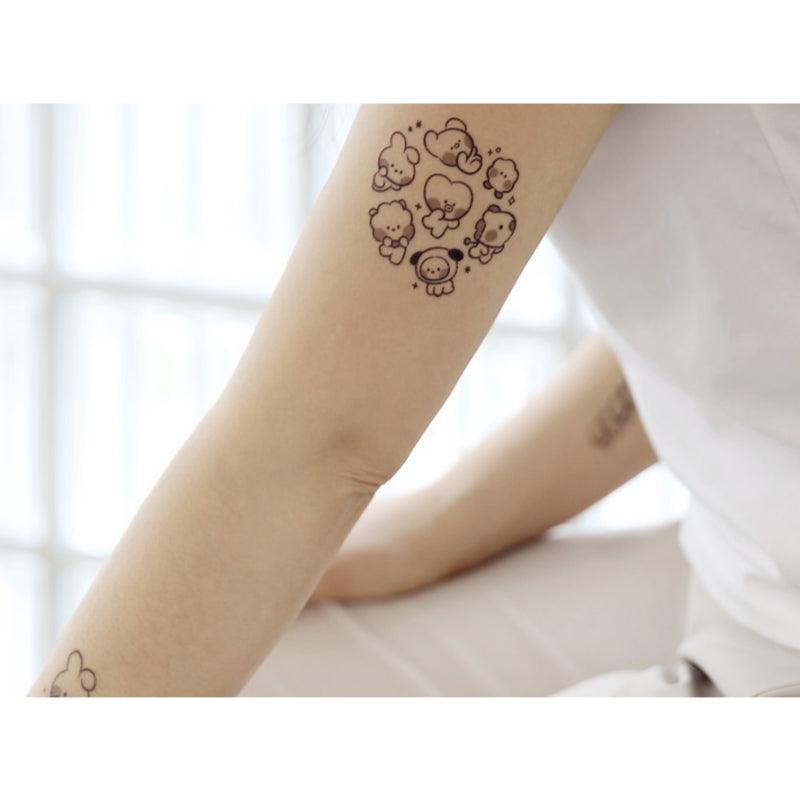 Monopoly x BT21 - Minini Tattoo Sticker - Kgift.shop