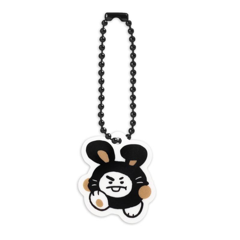 Monopoly x BT21 - Acrylic Simple Keyring - Black Rabbit - Kgift.shop
