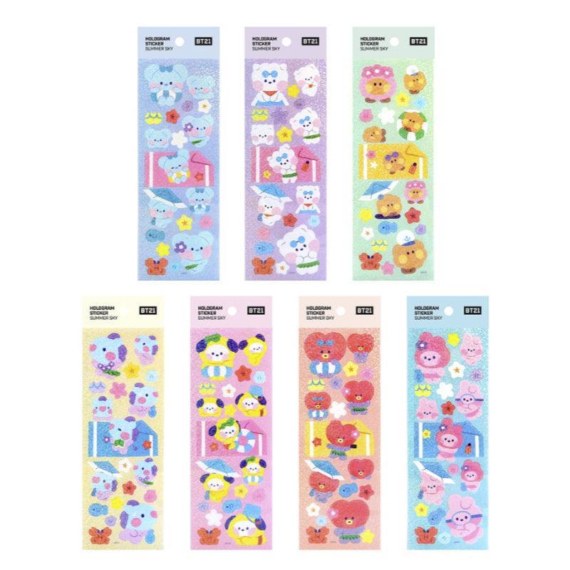 Monopoly x BT21 - Hologram Sticker - Summer Sky - Kgift.shop