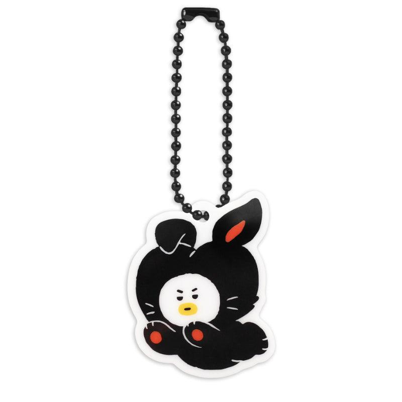 Monopoly x BT21 - Acrylic Simple Keyring - Black Rabbit - Kgift.shop