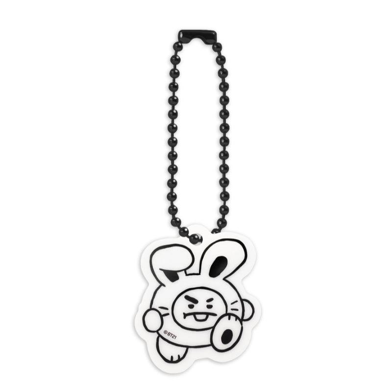 Monopoly x BT21 - Acrylic Simple Keyring - Black Rabbit - Kgift.shop