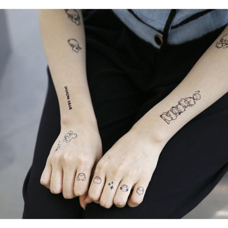 Monopoly x BT21 - Minini Tattoo Sticker - Kgift.shop