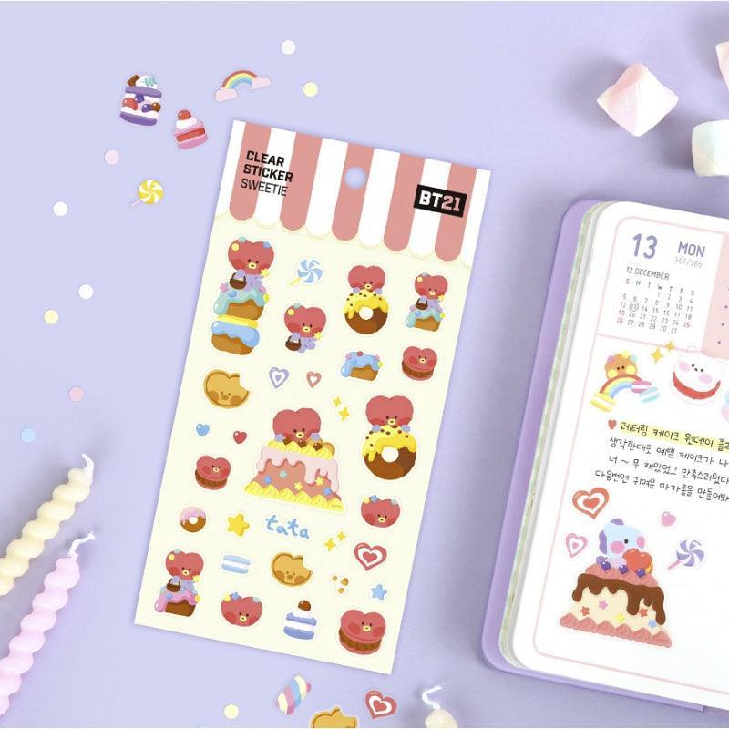 Monopoly x BT21 - Clear Sticker - Sweetie - Kgift.shop