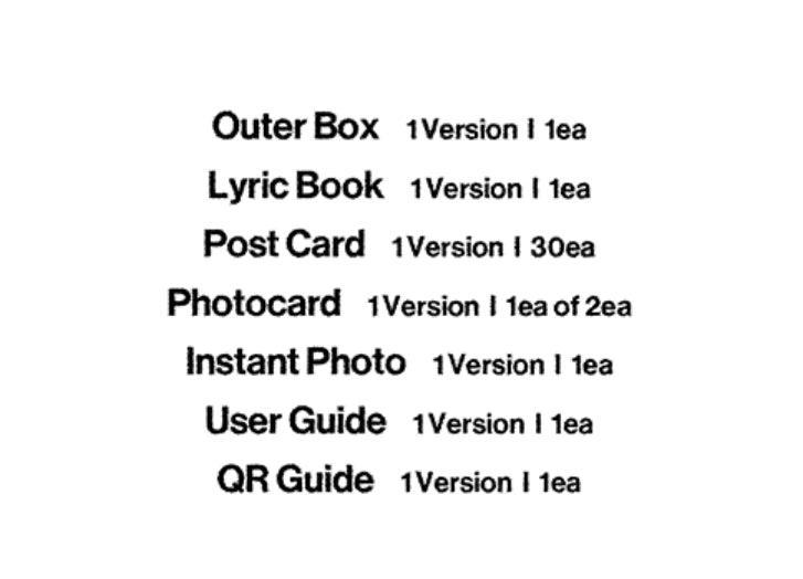 RM Album Indigo Postcard edition (Weverse Album Ver.) Big Hit